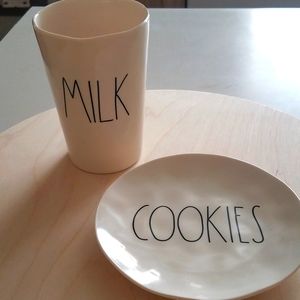 Rae Dunn Cookies and Milk set